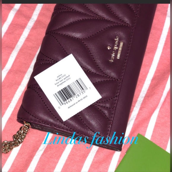 Kate Spade Milou Briar Lane Quilted Wristlet - Picture 3 of 8